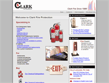 Tablet Screenshot of clarkfire.com
